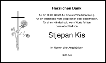 Traueranzeige von Stjepan Kis von Metzinger-Uracher Volksblatt