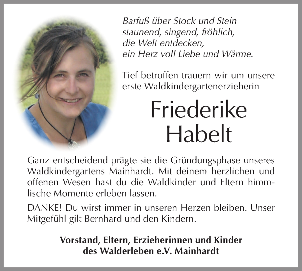  Traueranzeige für Friederike Habelt vom 15.02.2023 aus Haller Tagblatt